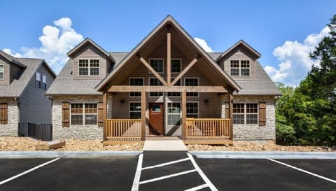 Flat parking and entry into the main level.