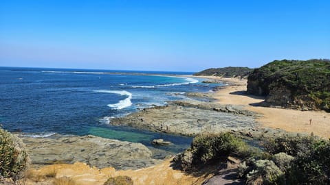 Beach nearby, sun loungers