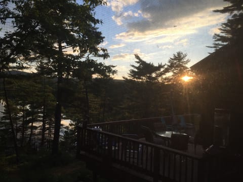 Sun sets are see right from the deck or screened in porch,  They are beautiful.