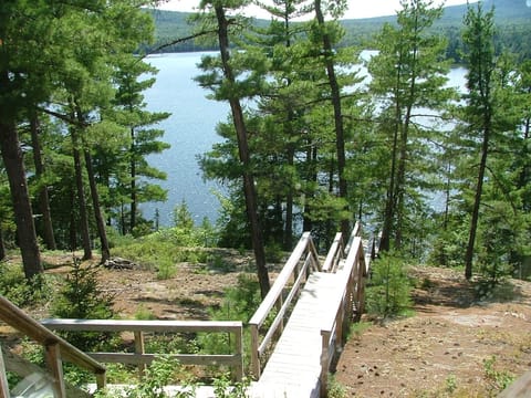 view from deck to the water