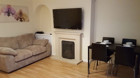 View of living room as you walk through the door