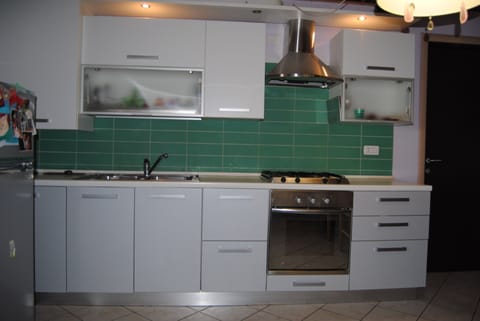 Fridge, oven, stovetop, cookware/dishes/utensils