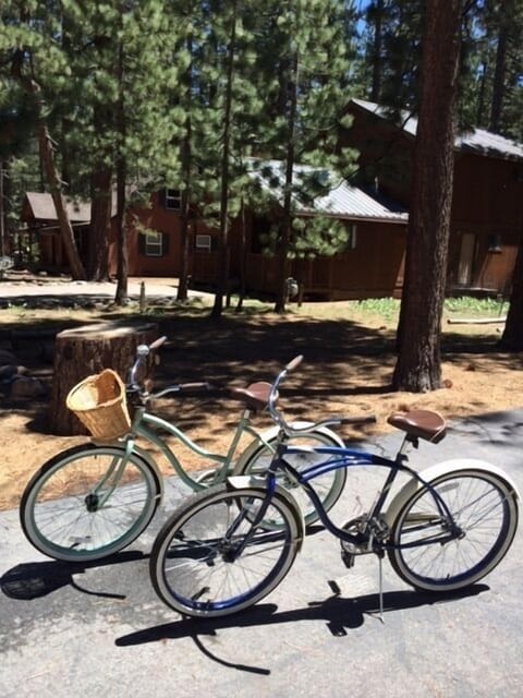 4 adult size his-&-hers cruiser bikes for rent.