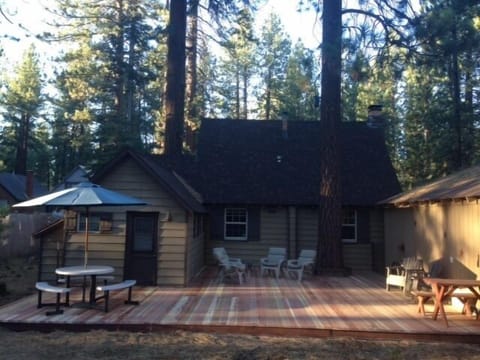 Relax and dine on the huge outdoor deck