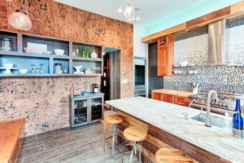 Island Seating and Shelves