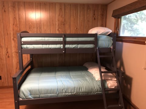 Twin and double bunk bed