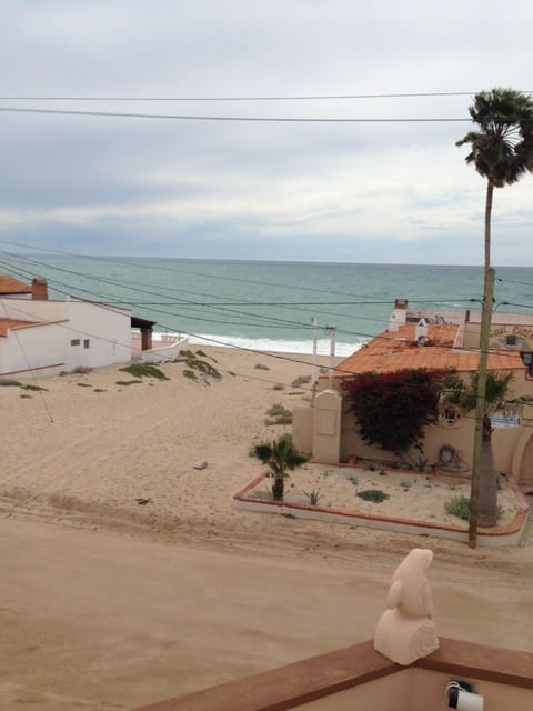 Beach nearby, sun loungers