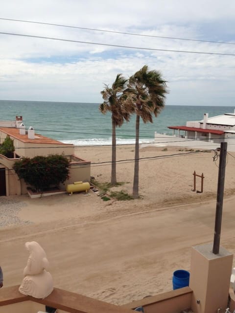 Beach nearby, sun loungers