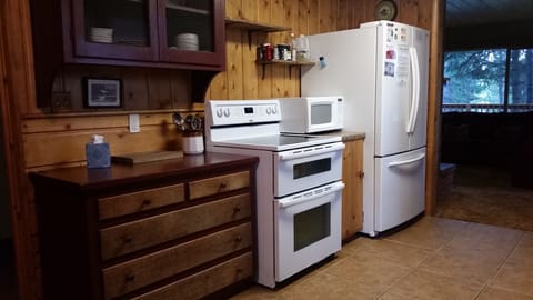 Microwave, oven, stovetop, toaster