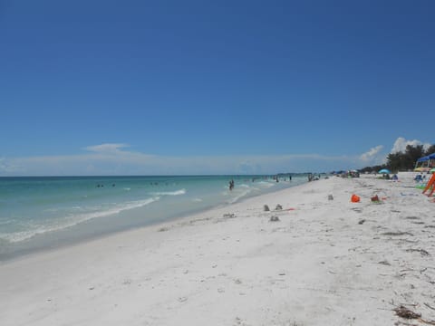 On the beach, beach towels