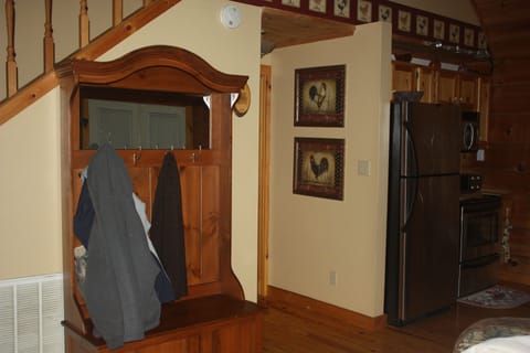 Hall tree at entrance