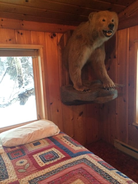 The bear bedroom faces the river. It has always been the guest room.