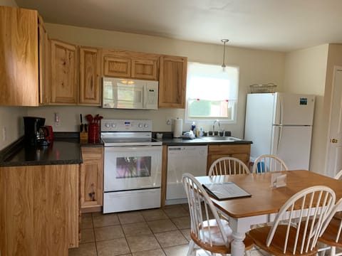 Microwave, Coffee Maker, Toaster, Dishwasher, Oven, Fride