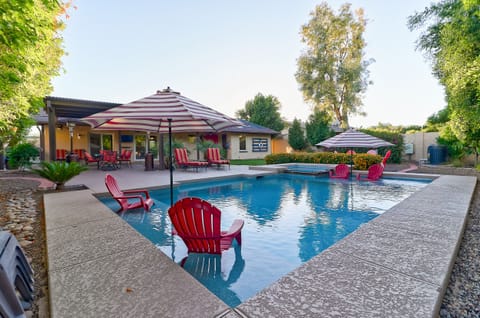 Beautiful Resort Backyard with Heated Pool