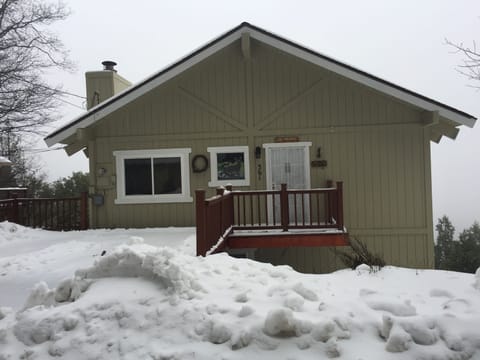 Deer Cottage in the Winter.