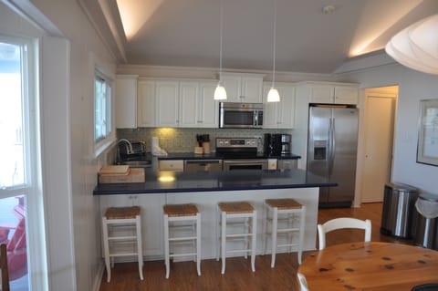 well stocked kitchen to prepare great meals (grill outside as well)