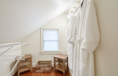 Plush bathrobes in each room