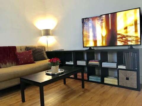 Smart TV, books, music library, video library