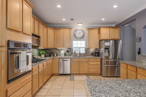 The renovated kitchen is a chef's dream!
