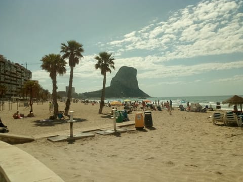 Beach nearby, sun loungers