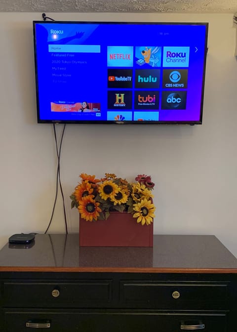 Spectrum, Netflix & other channels thru apps.