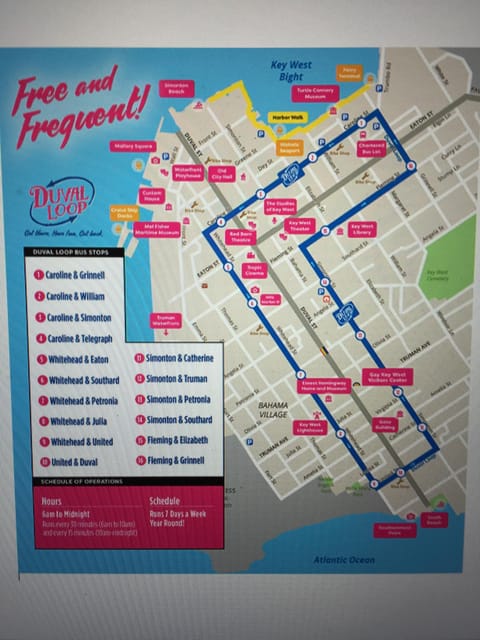 Duval Loop Shuttle
Free and Frequent!
Take advantage of this!
