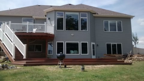 Brand new two-level two-tone composite deck... Built summer 2015