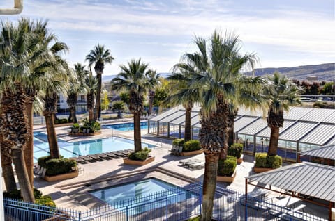 Indoor pool, outdoor pool