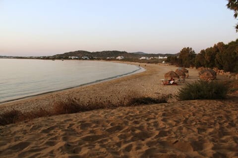 On the beach, beach towels