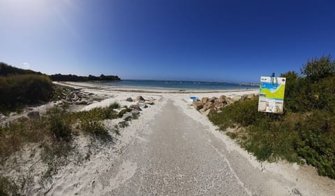 On the beach