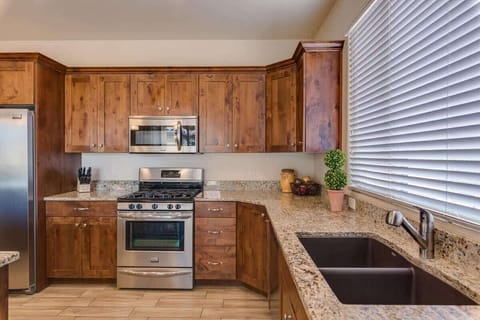 Ample counter space for preparing and enjoying meals