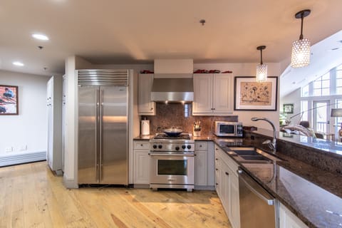 Gourmet kitchen with Sub Zero and Wolf oven