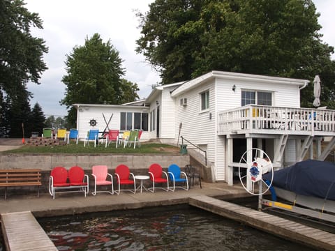Lake Front, Rental Home is in the background!