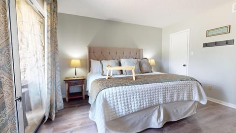 Primary bedroom with king size bed