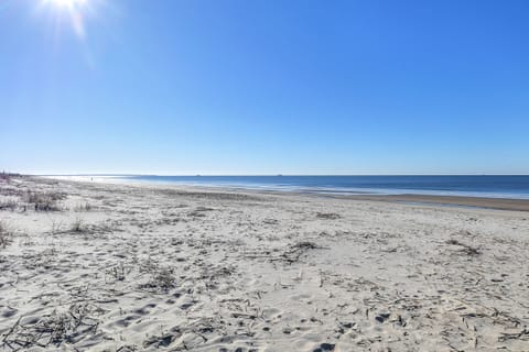 On the beach