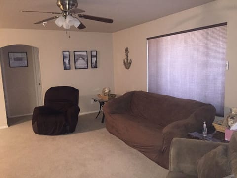 Family room area. Ceiling fans in every room.