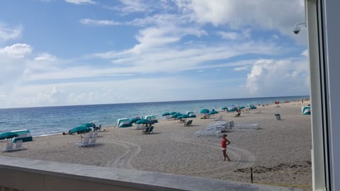 Sun loungers, beach towels