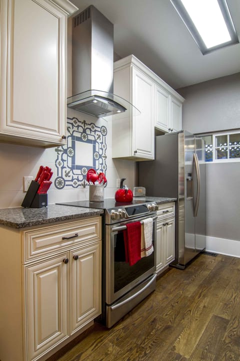 Beautiful kitchen with stainless steel appliances