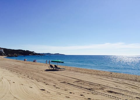 On the beach