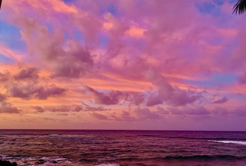 One of the many spectacular sunsets. 
Taken from your unit. 
