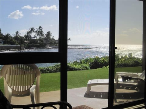 Looking from inside out the Lanai