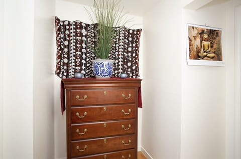 Lots of dresses storage space.