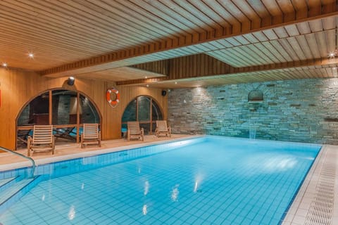 Indoor pool, a heated pool