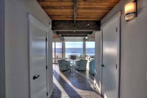 As you walk in the front door, you're greeted to the view of the ocean!