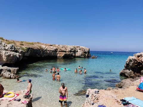 Beach nearby, sun loungers