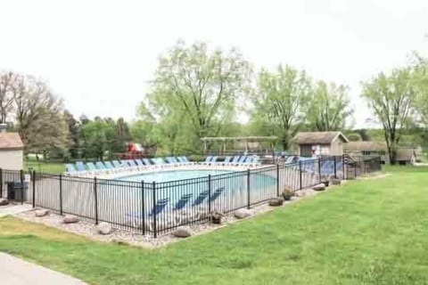 Indoor pool, a heated pool