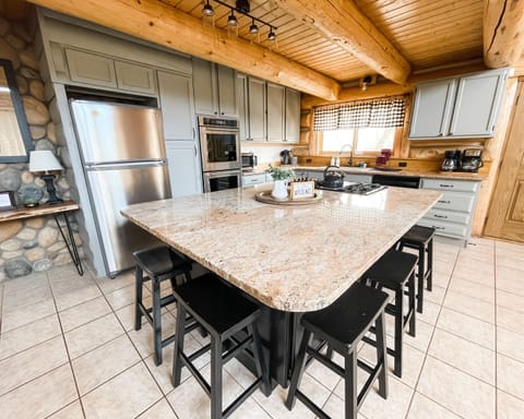 The center island is perfect for food prep and great conversation