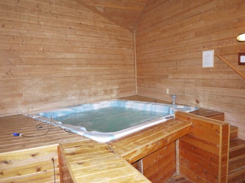 Indoor hot tub. Awesome after a day of skiing