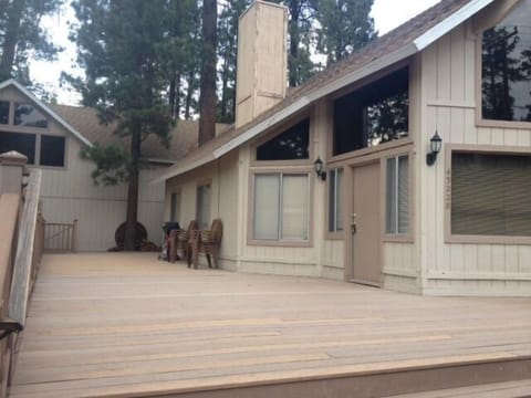 large deck. Great for BBQ's and relaxing in the early evenings.