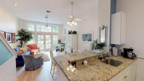 Kitchen, Dining and Living Room